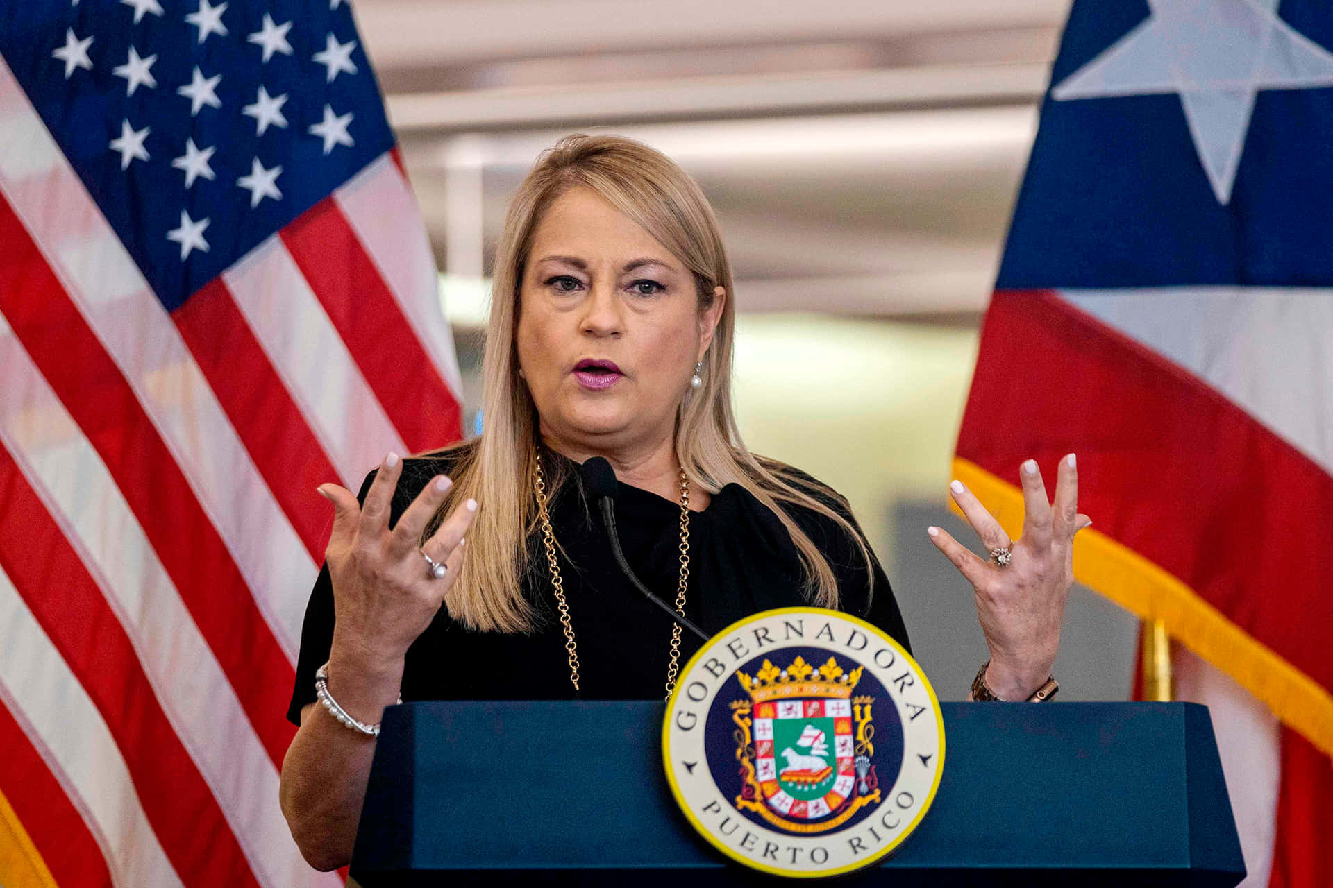 Wanda Vázquez Garced News Conference Background