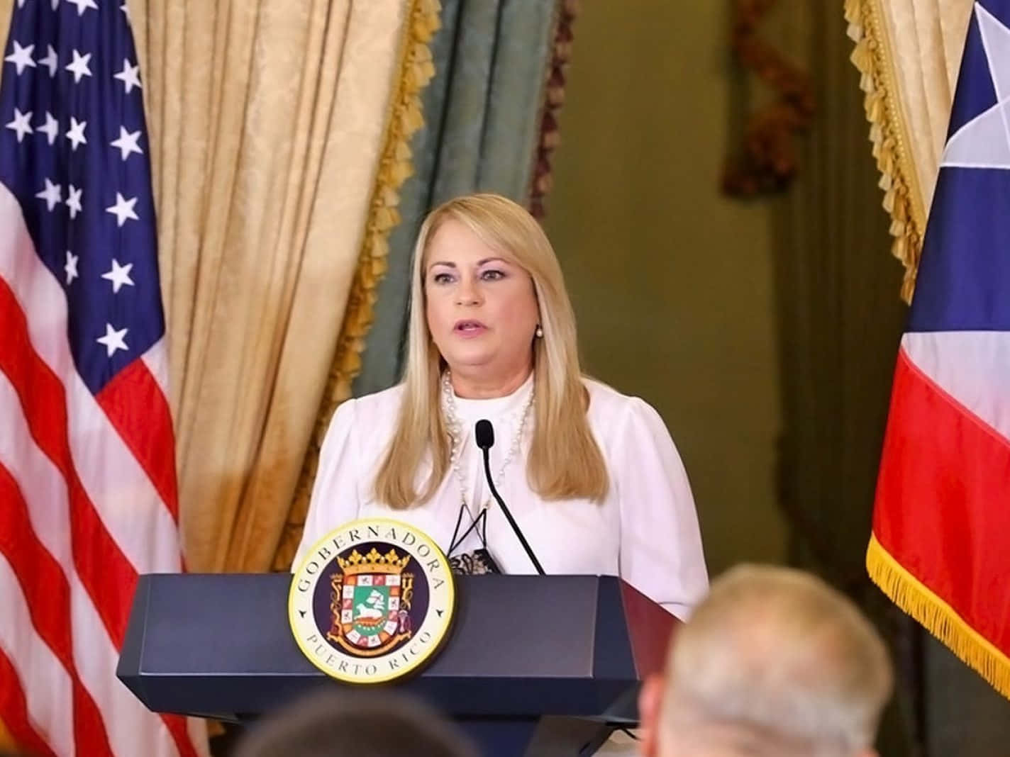 Wanda Vázquez Garced Serious Look