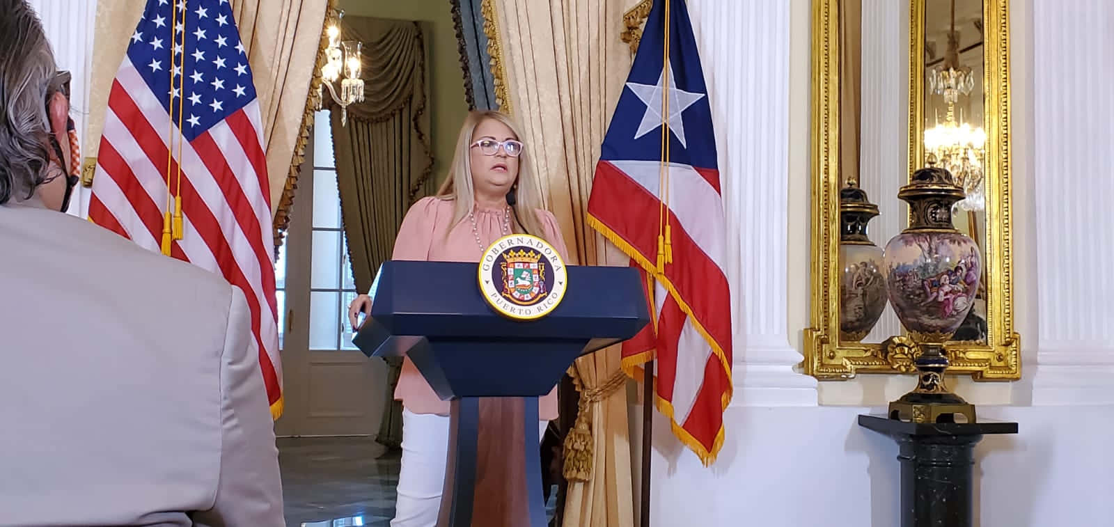 Wanda Vázquez Garced Wearing Eyeglasses