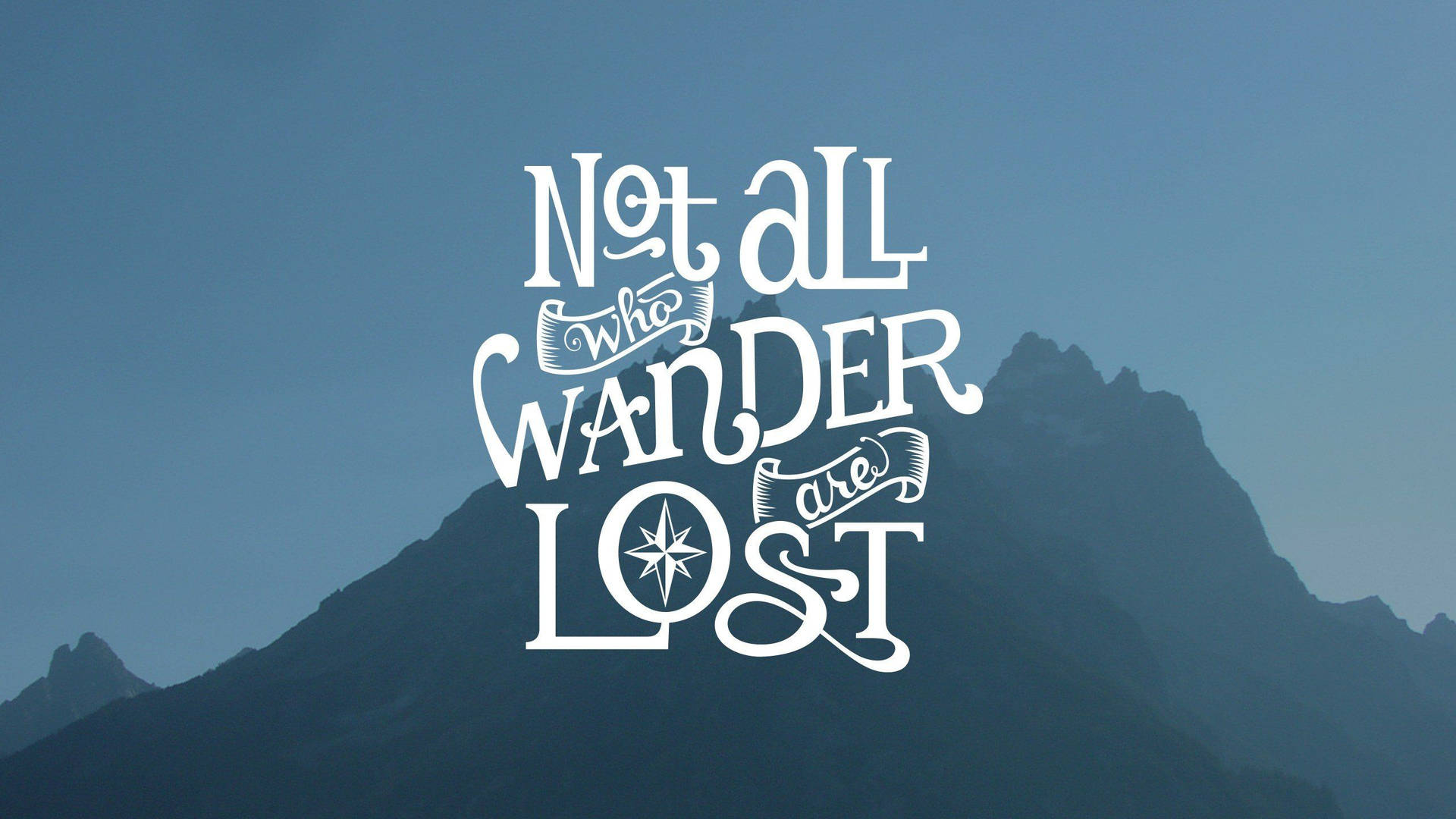 Wander And Lost Quotes Desktop Background