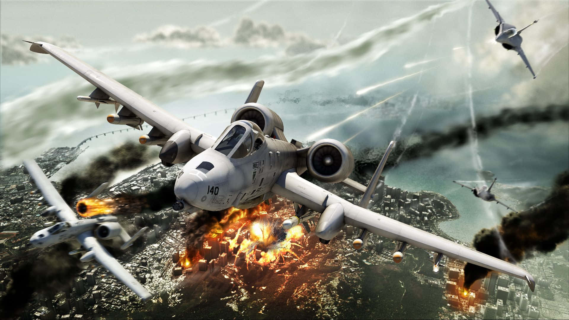 War A 10 Warthog Background