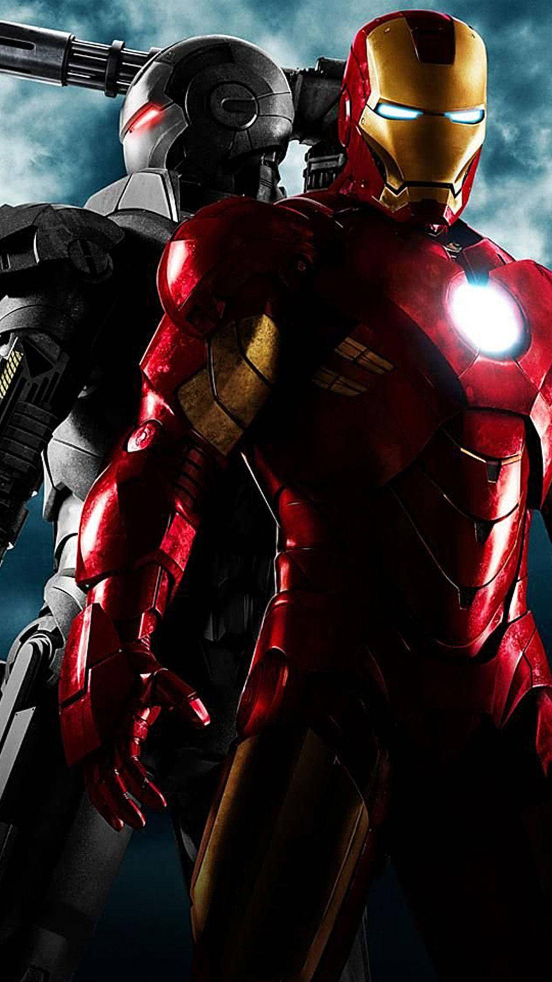 War Machine With Iron Man Android Background