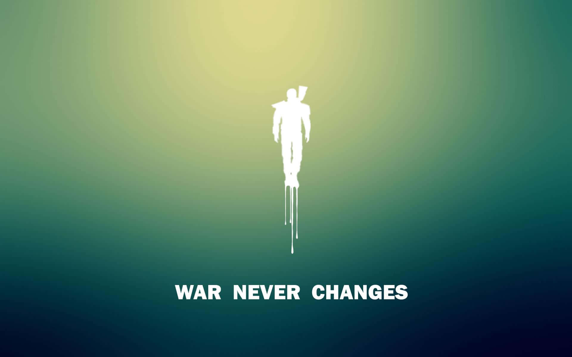 War Never Changes - A Minimalistic Poster Background