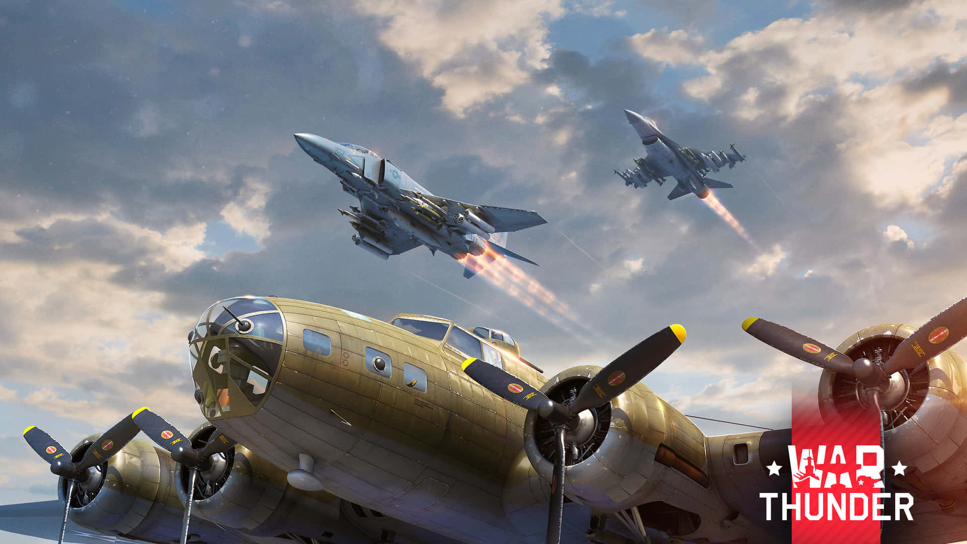 War Thunder Aerial Combat Background