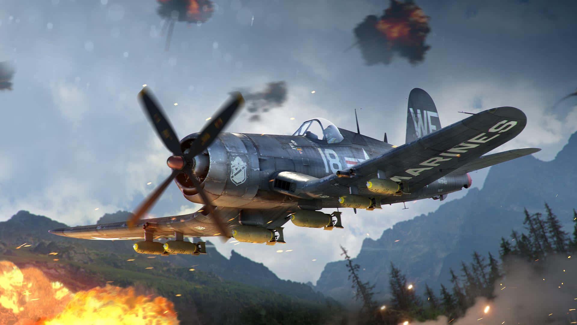 War Thunder_ Air Combat_ Scene Background