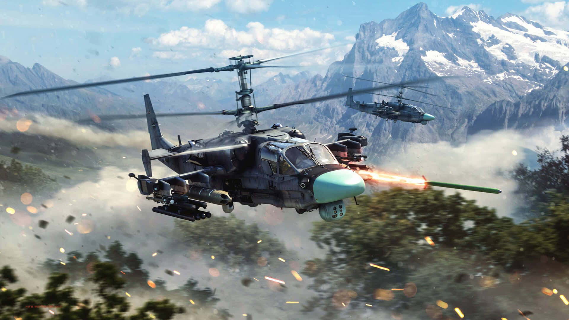 War Thunder Cool Helicopter Background