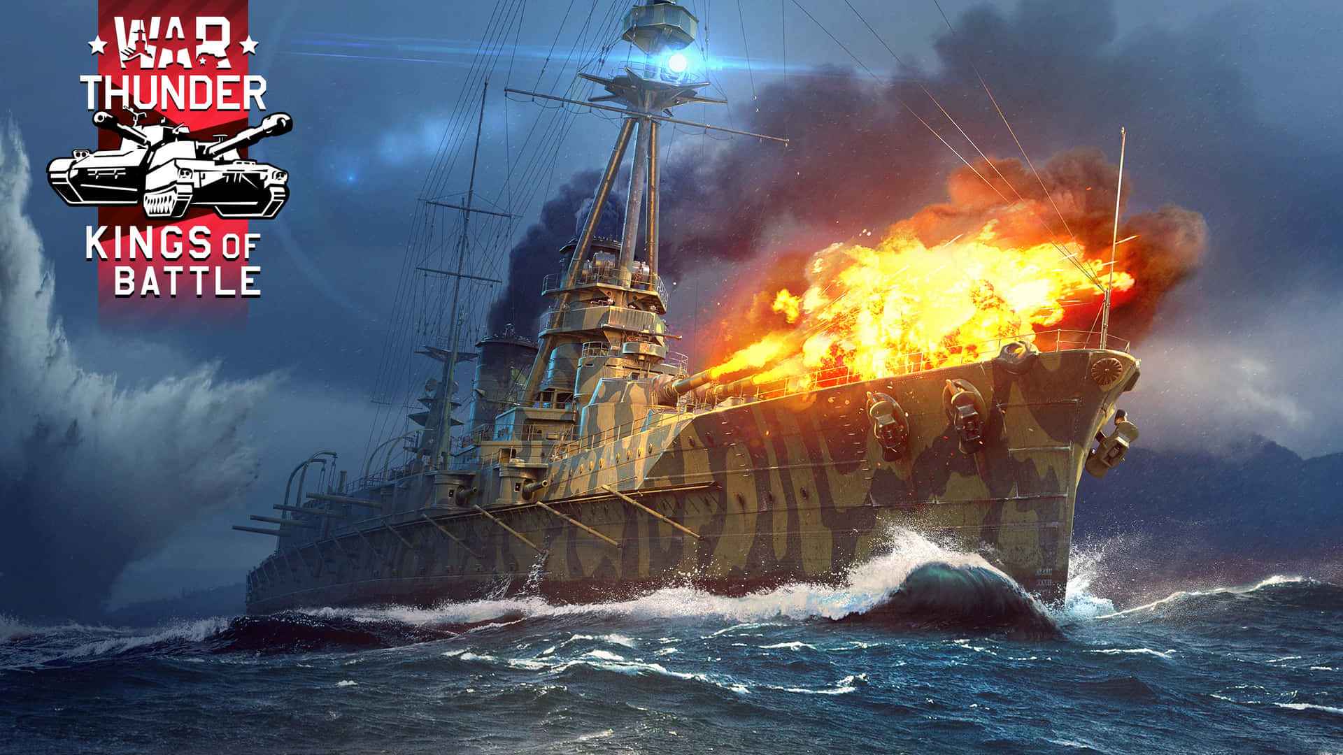 War Thunder Kingsof Battle Battleship Explosion Background