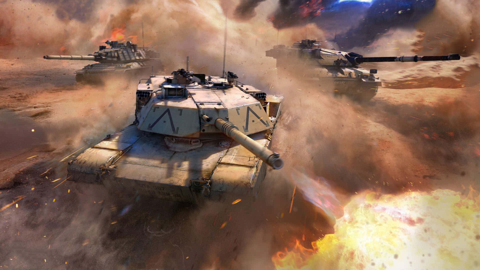 War Thunder_ Tank Battle_ Explosive Action Background