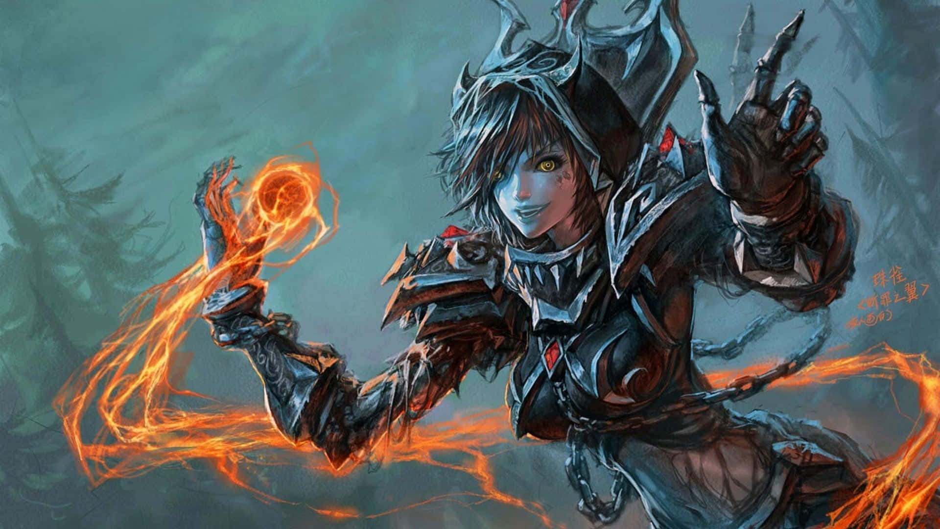 Warcraft 2 Fire Mage Background