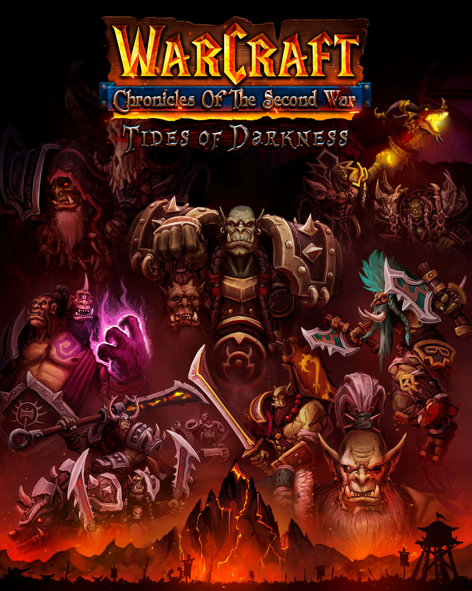 Warcraft 2 Game Poster Background