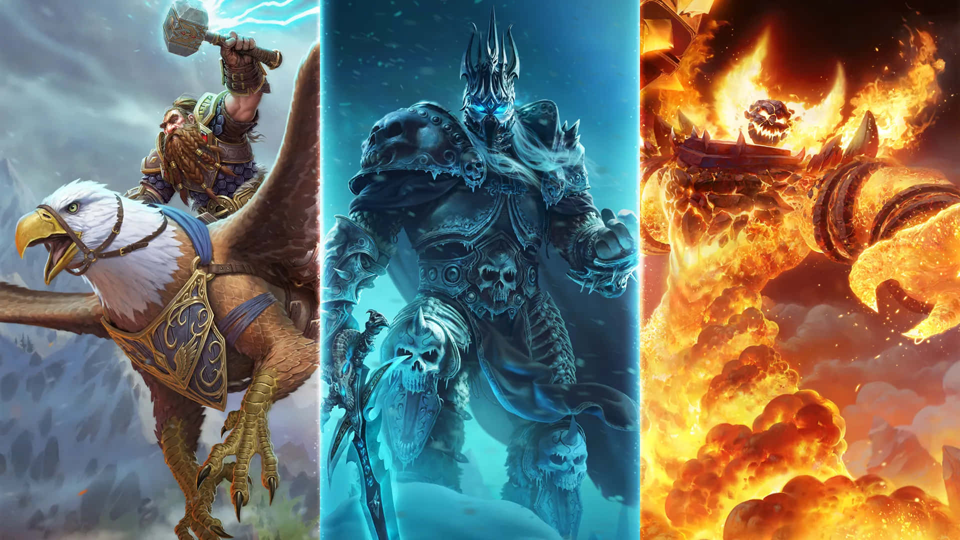 Warcraft 2 Side-by-side Characters Background