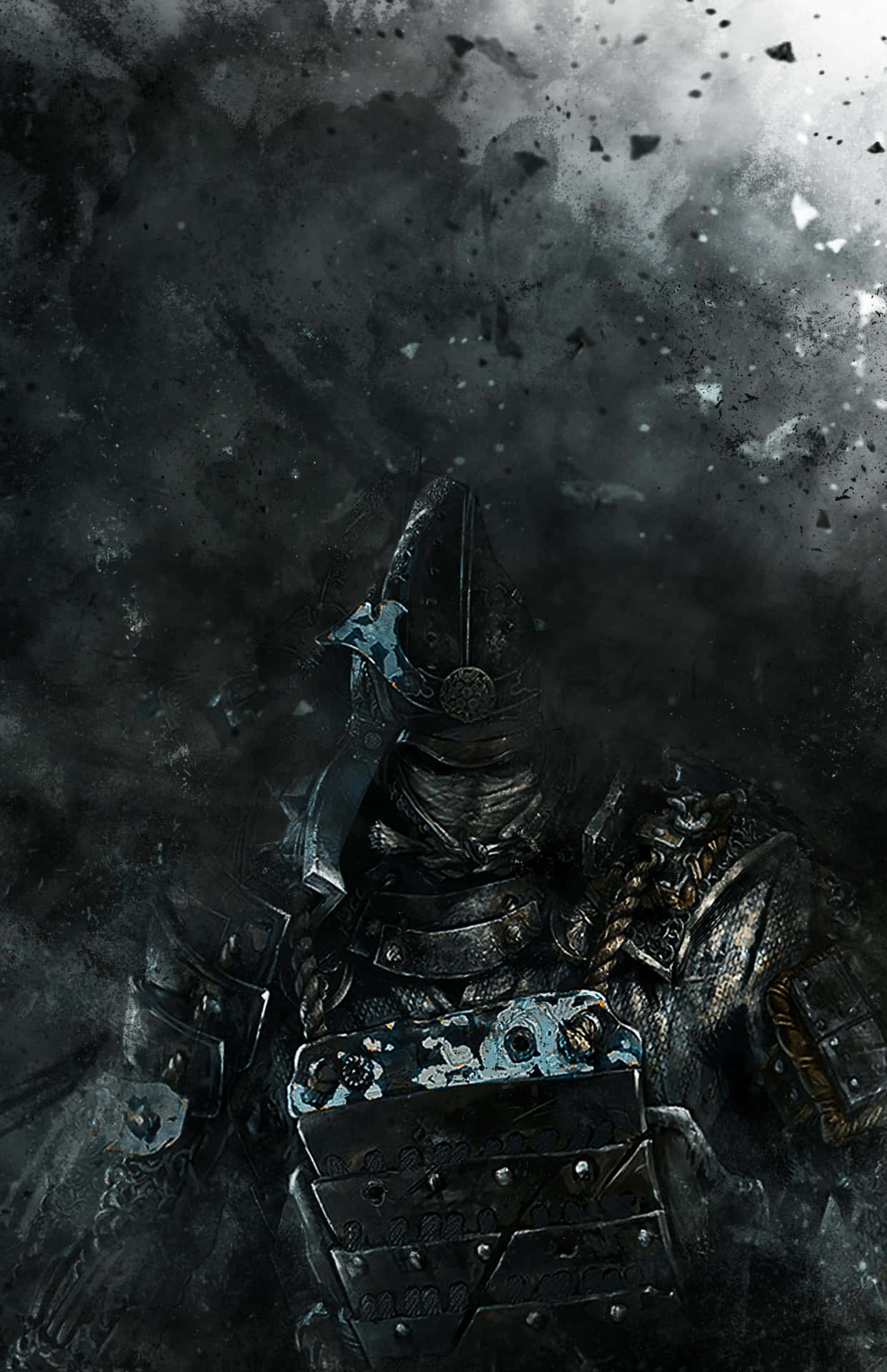 Warden For Honor With Debris Background