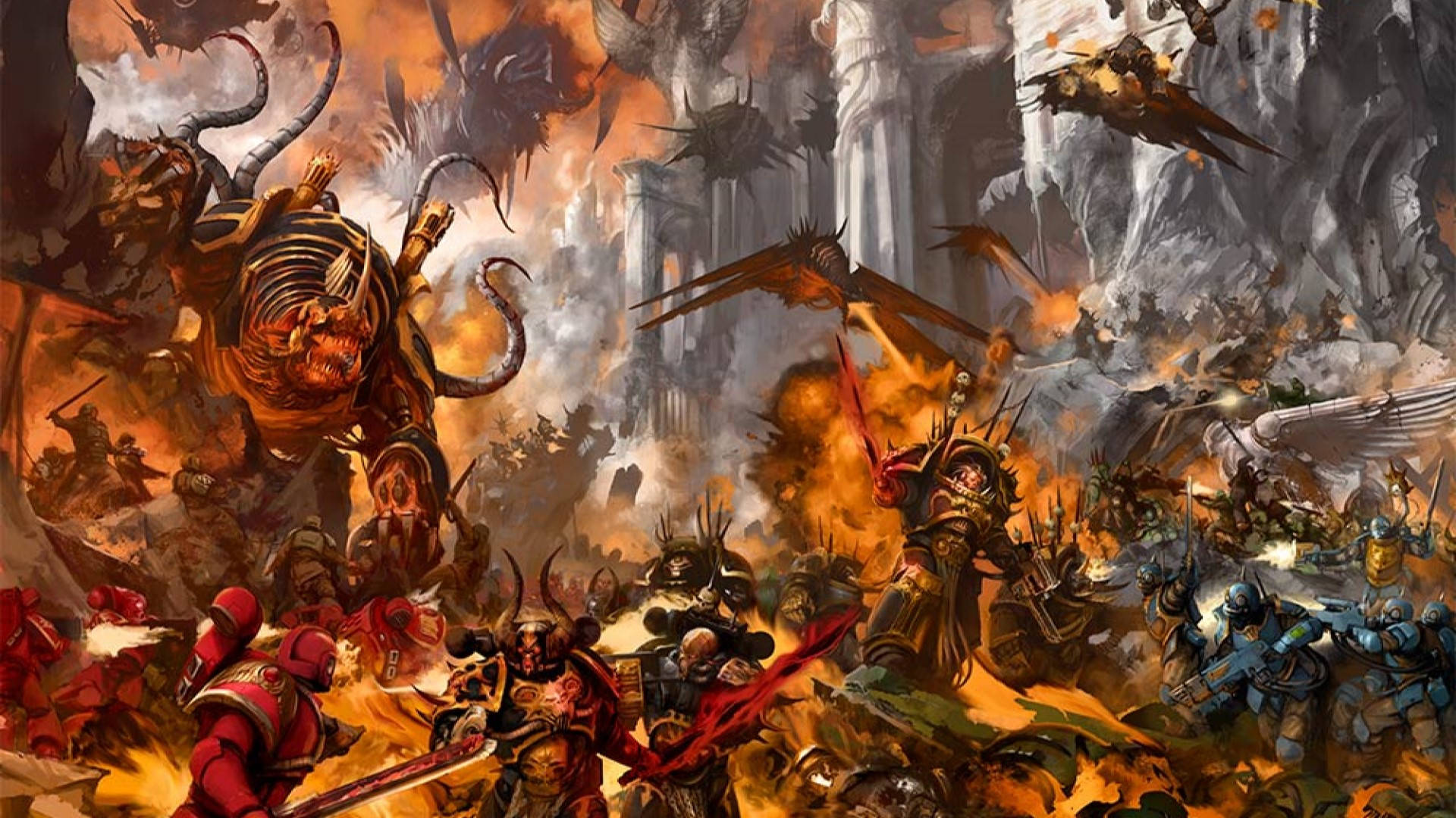 Warhammer 40k Battle Against Chaos Background
