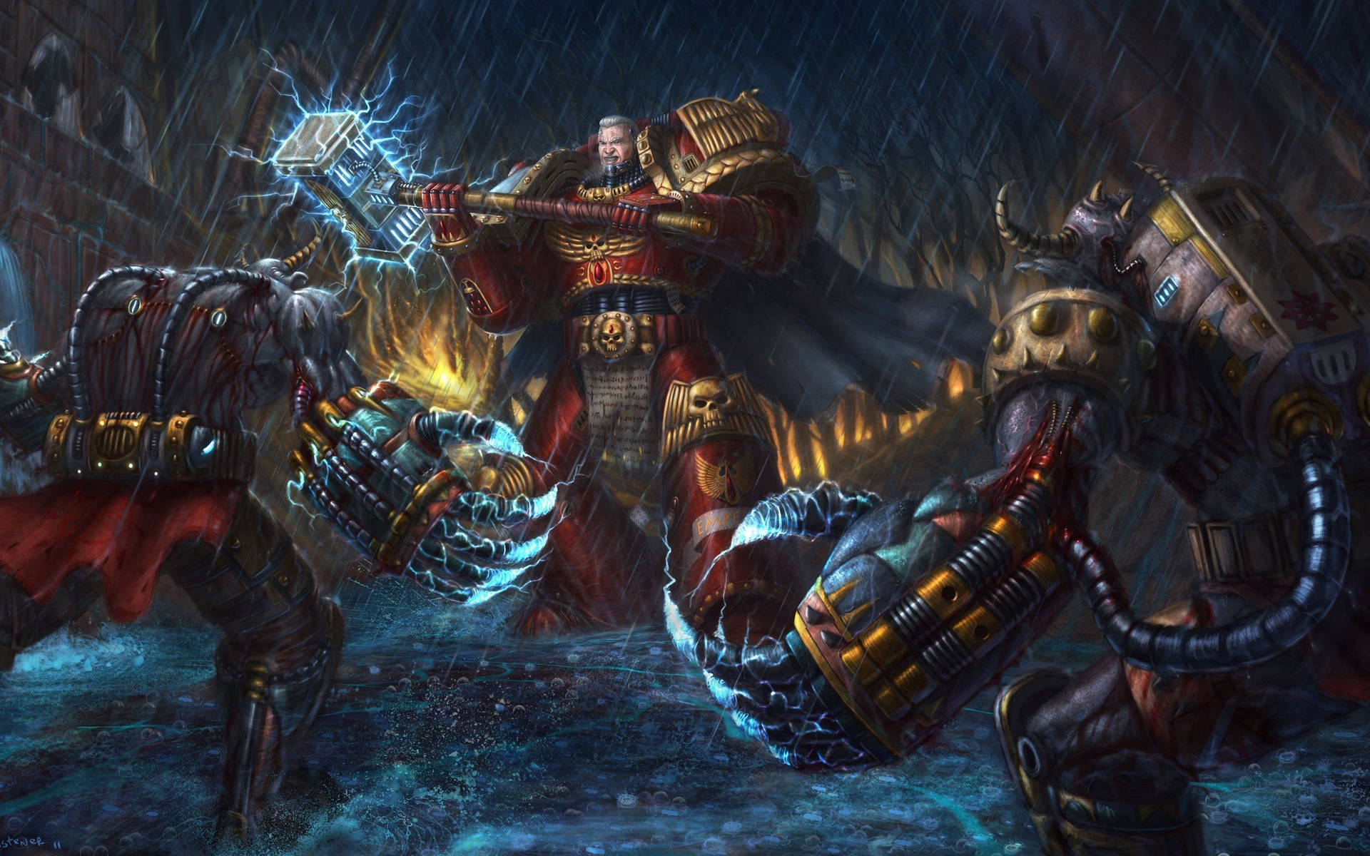 Warhammer Lightning Hammer Background