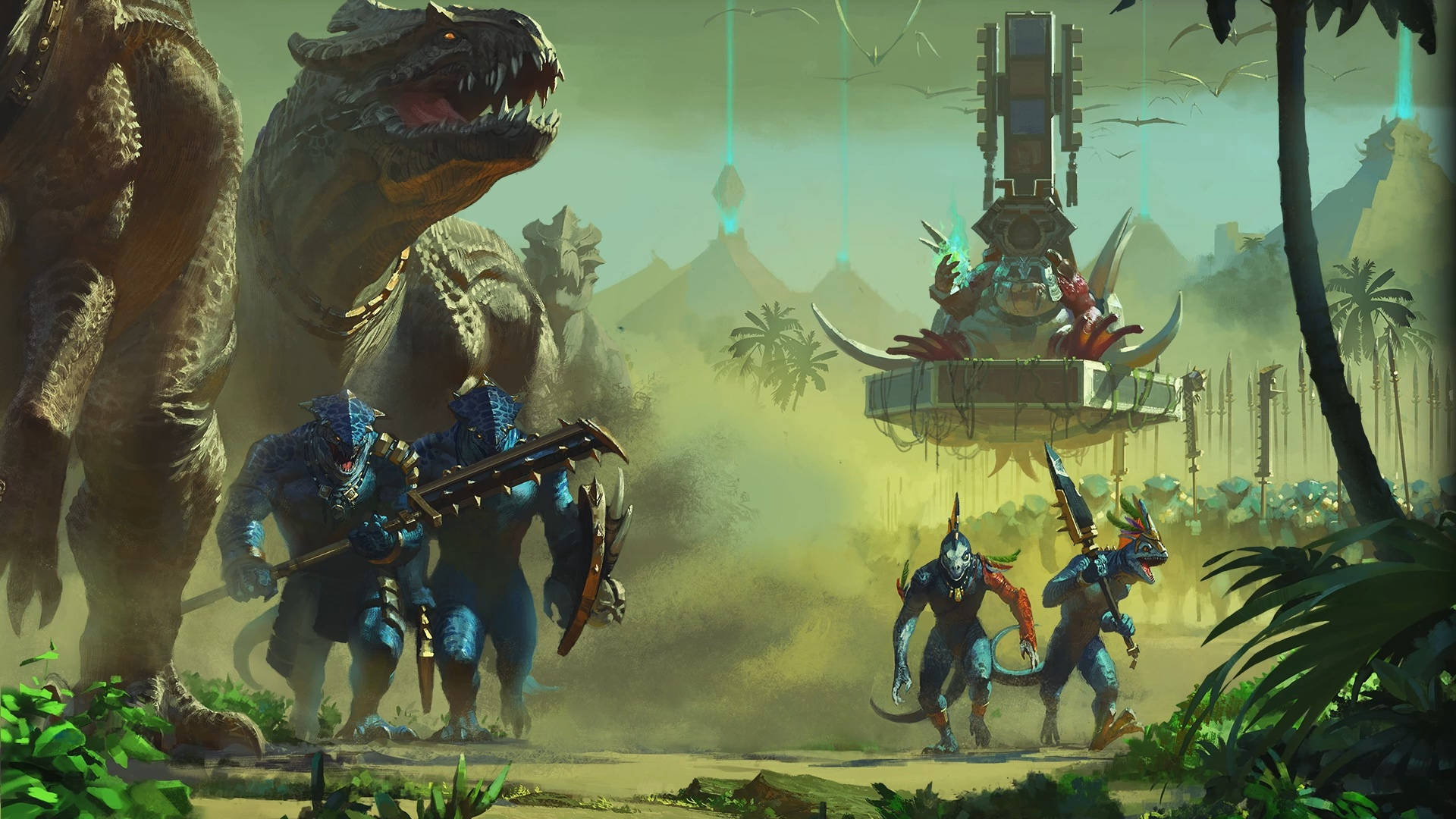Warhammer Total War Clean Lizardmen Loading Screen Background