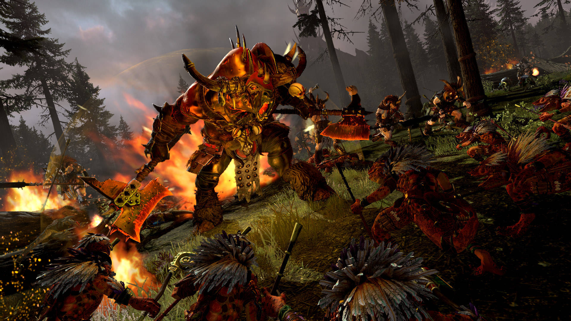 Warhammer Total War Taurox Brass Bull Background