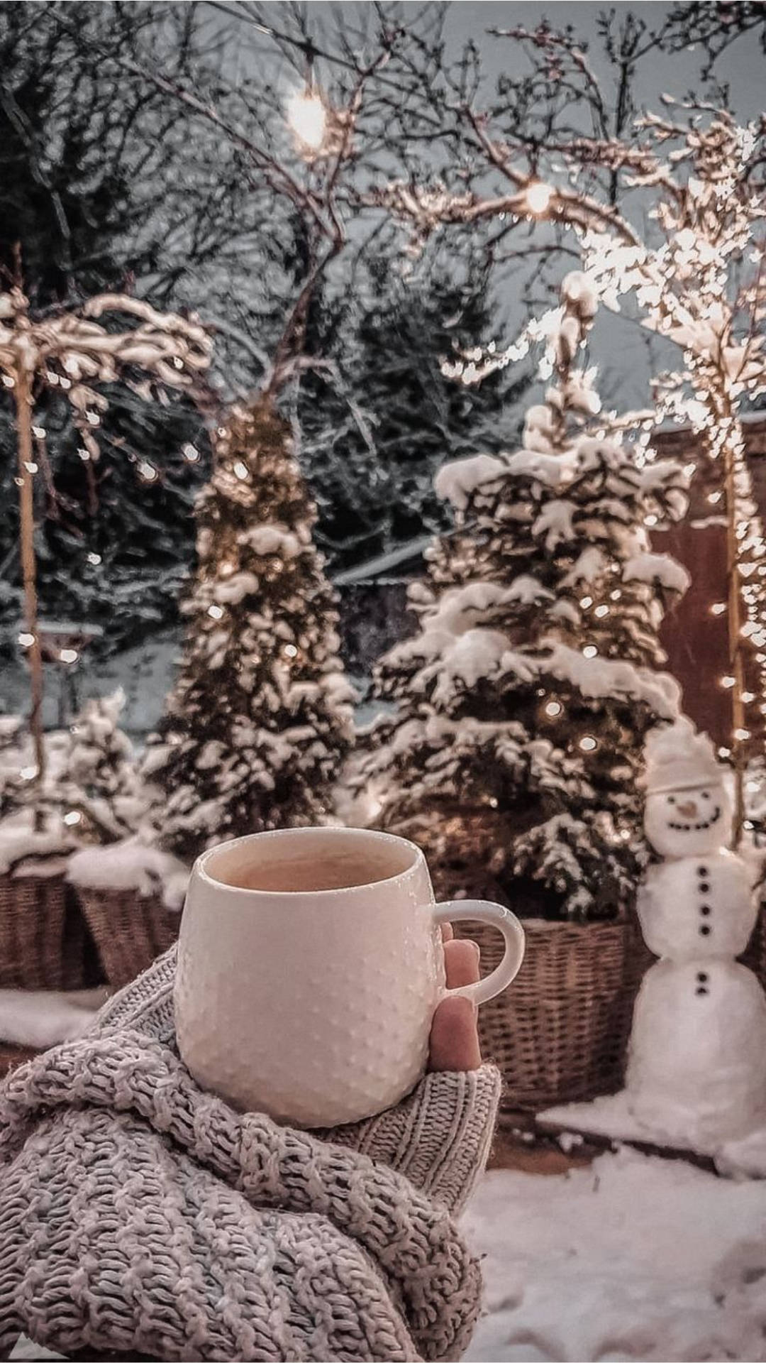 Warm And Cozy Winter Drink Background