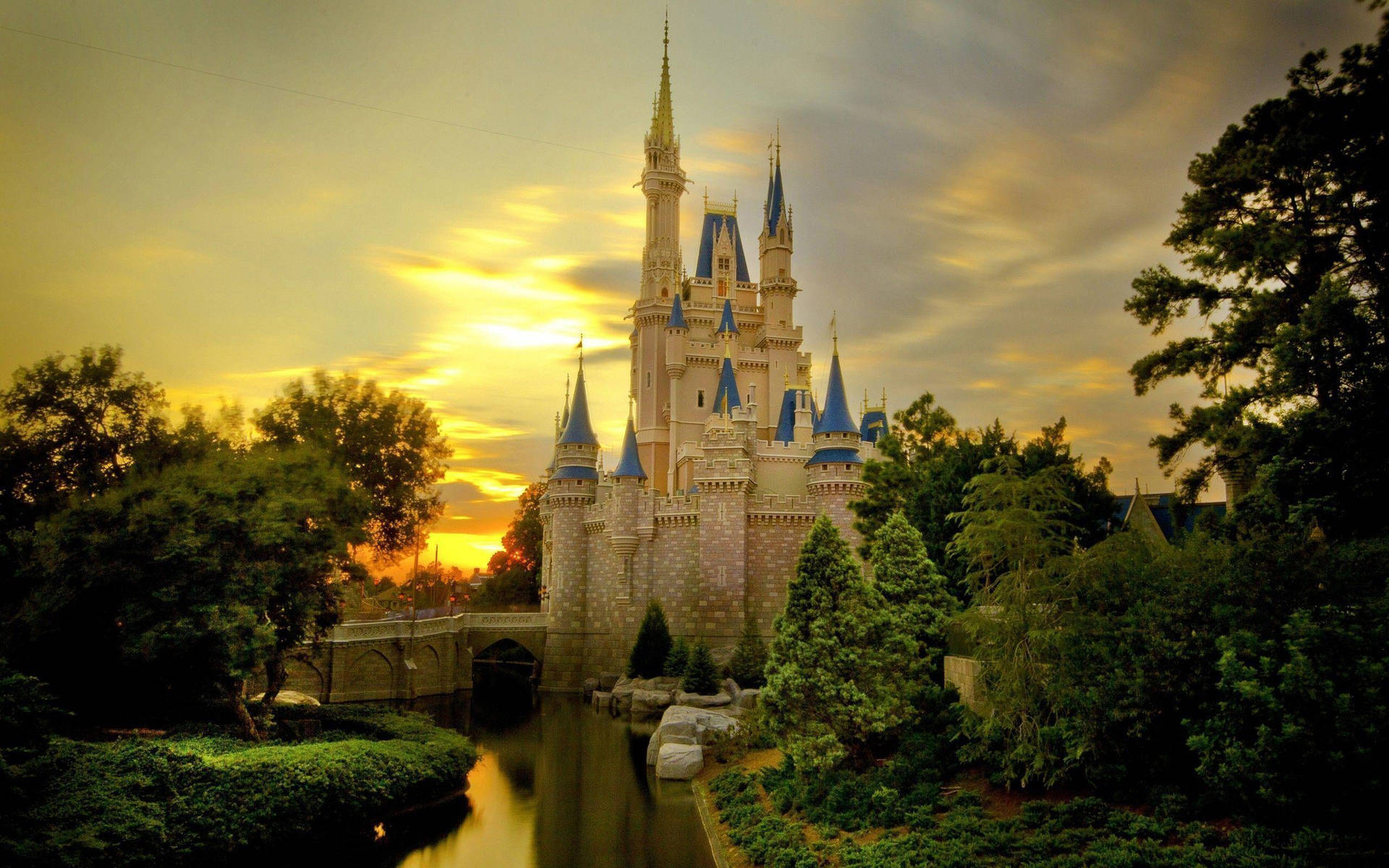 Warm Glow Disney Castle