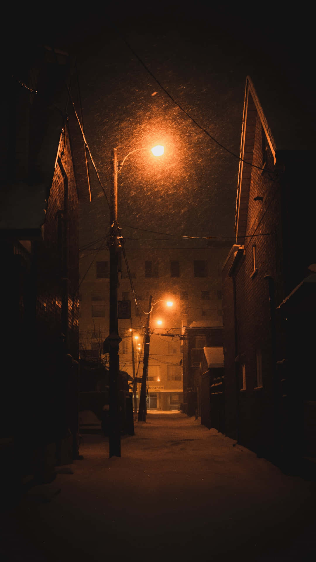 Warm Street Light Background