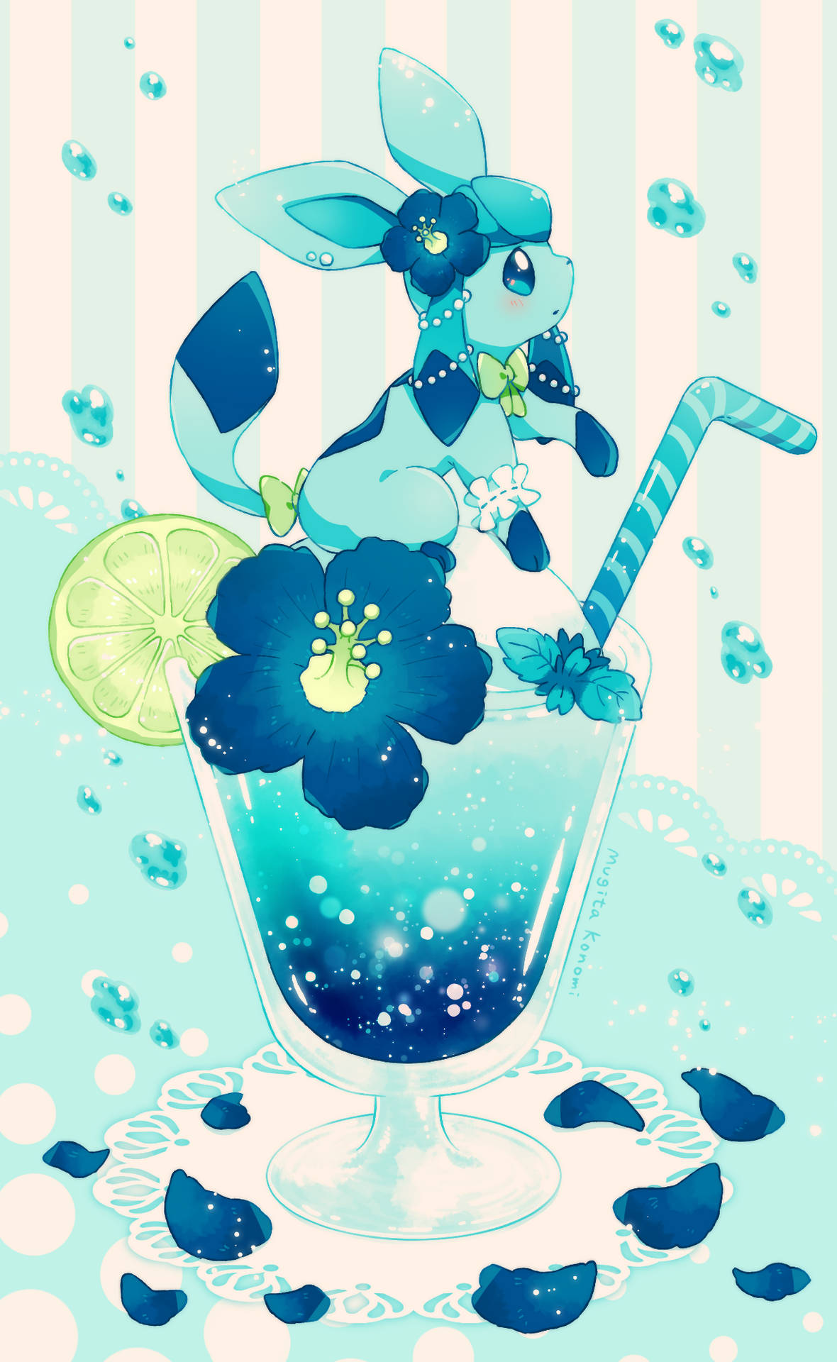“warm Summer Days Are The Best With A Tropical Drink!” Background