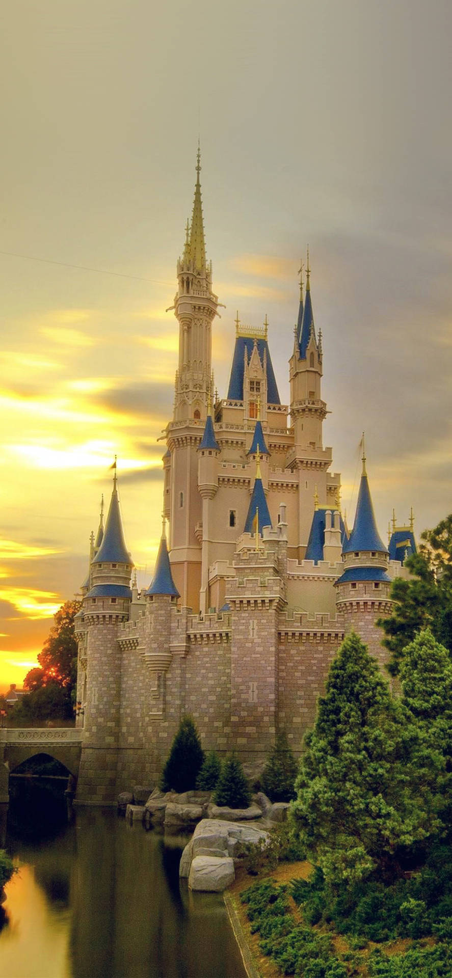 Warm Sunset Disney Castle