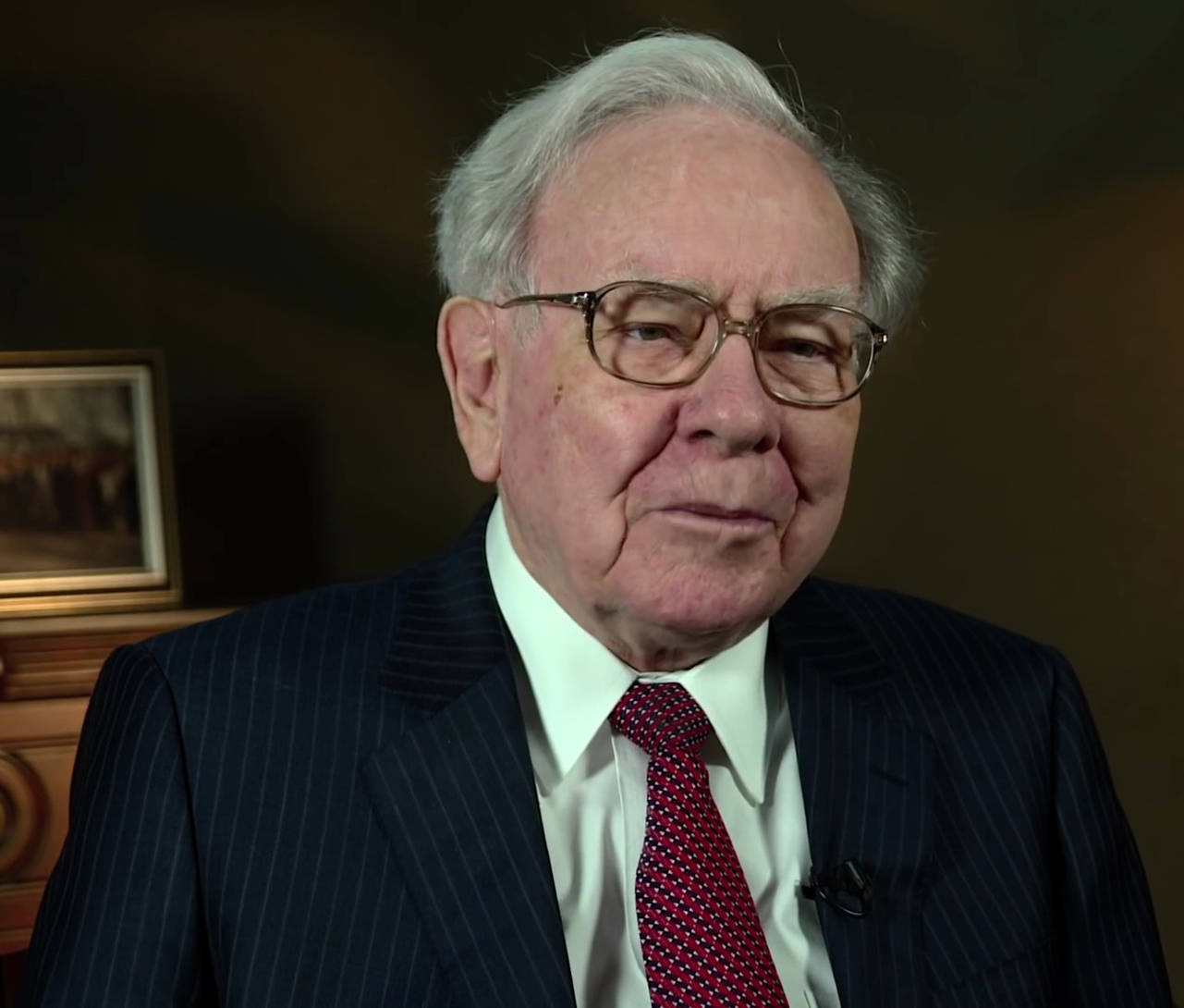 Warren Buffett Candid Interview Photography