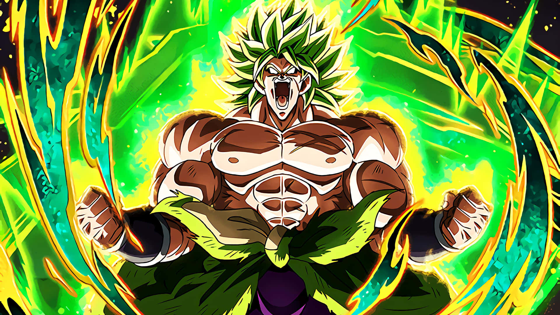 Warrior And Super Saiyan - Broly Of Dragon Ball Z Background