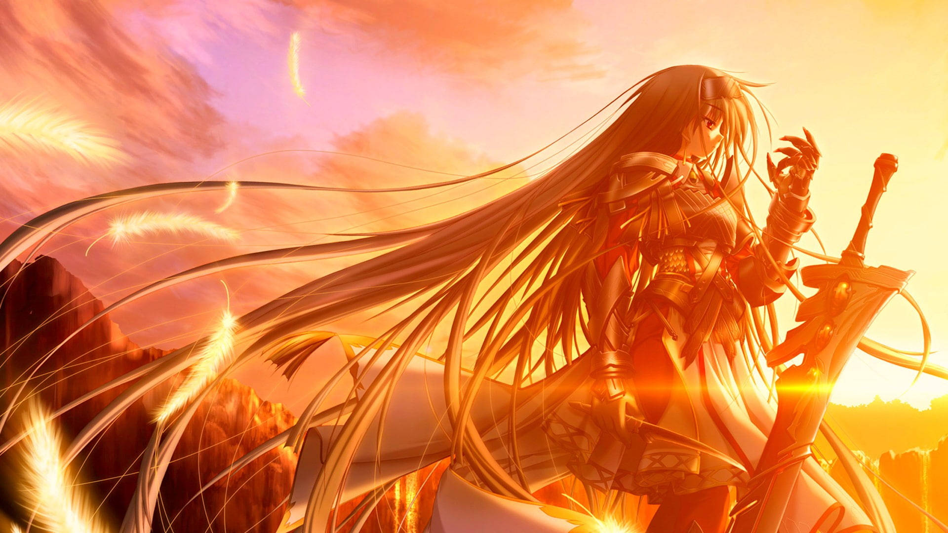 Warrior Fire Anime Background