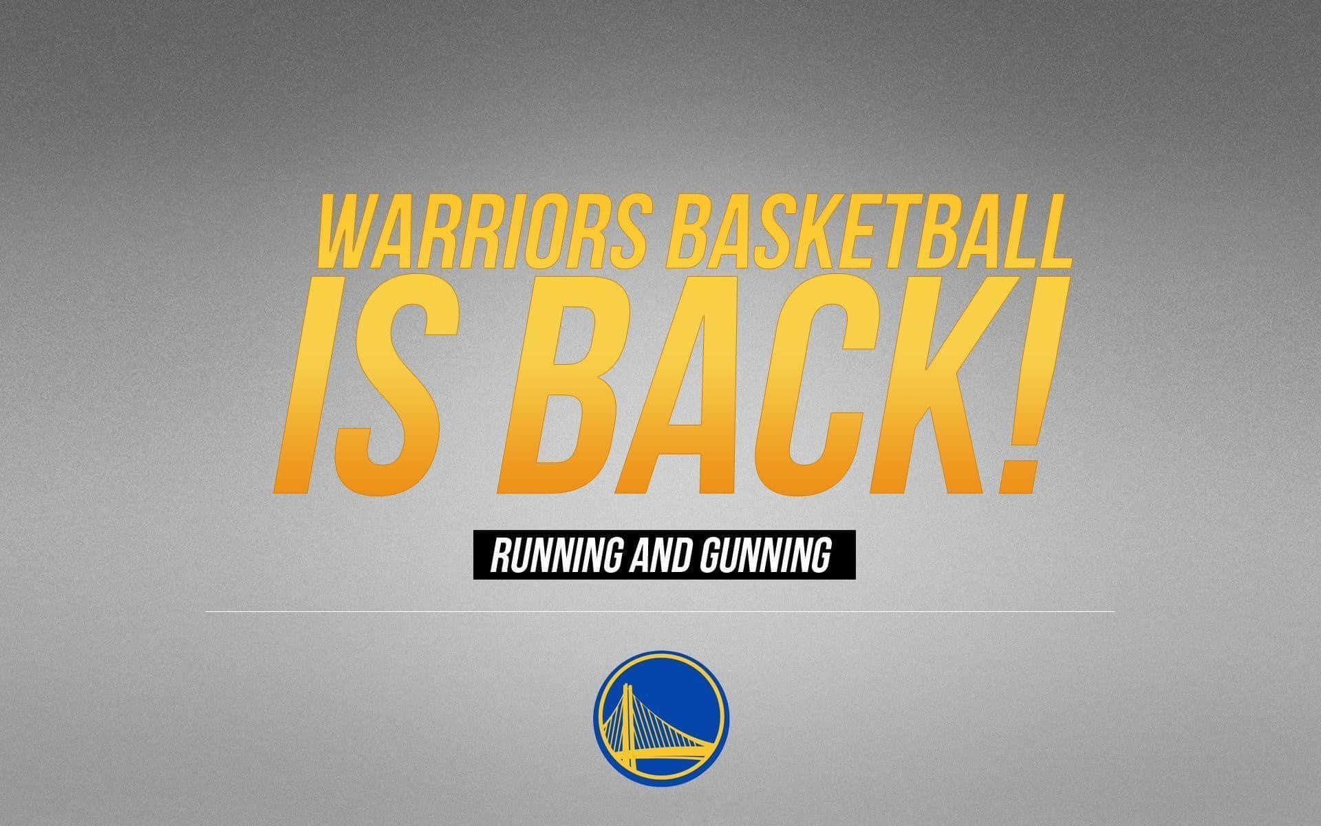 Warriors Basketball Season Return Background