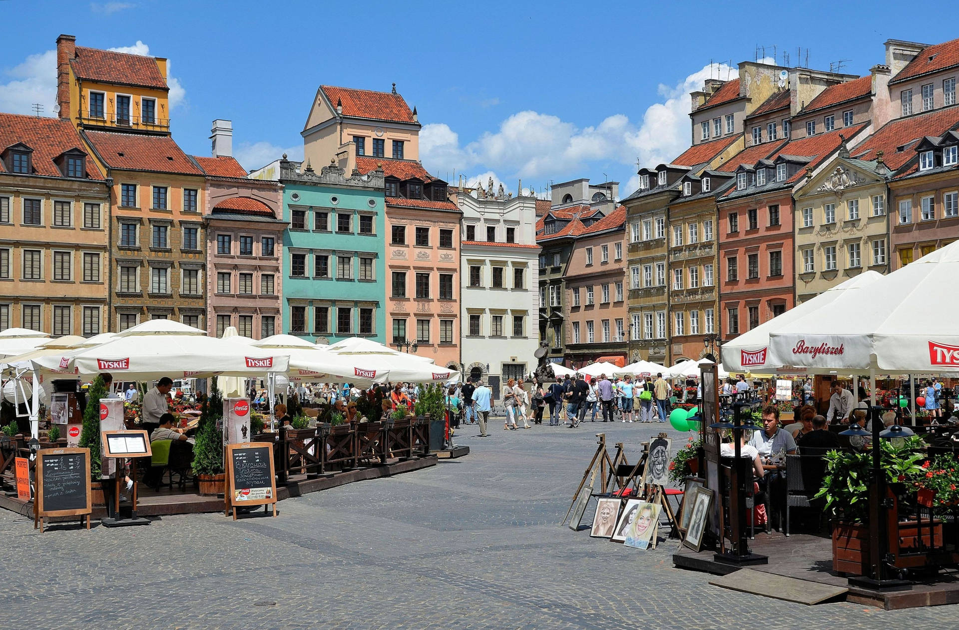 Warsaw Poland Old Town Market