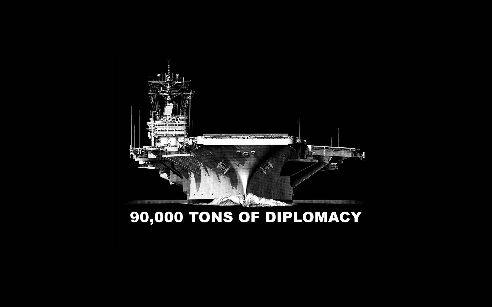 Warship Tons Of Diplomacy Poster Background