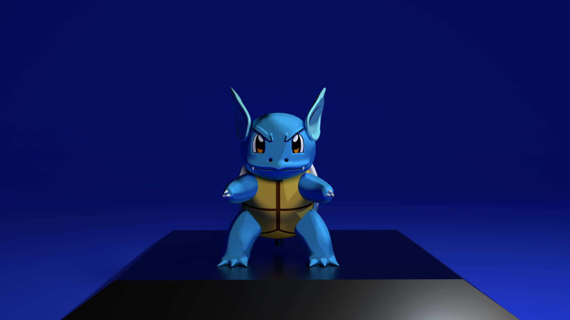 Wartortle In 3d Background