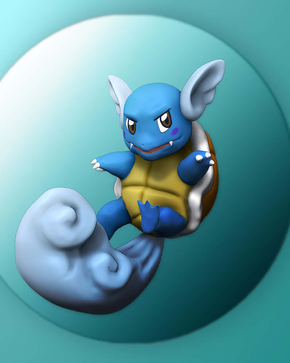 Wartortle Inside A Bubble Background