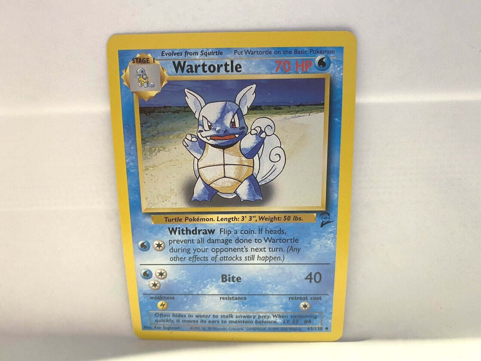 Wartortle Pokémon Trading Card