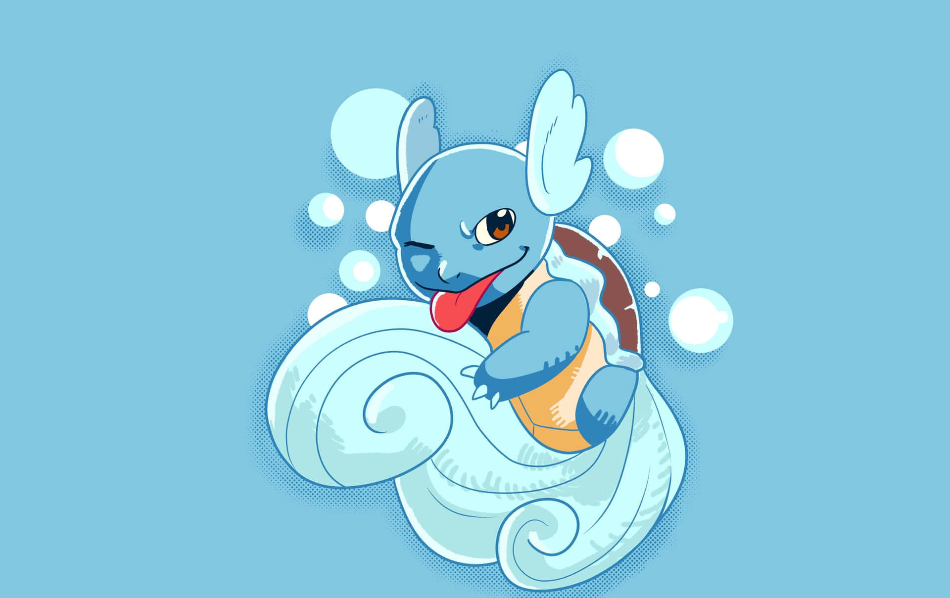 Wartortle Sticking Tongue Out