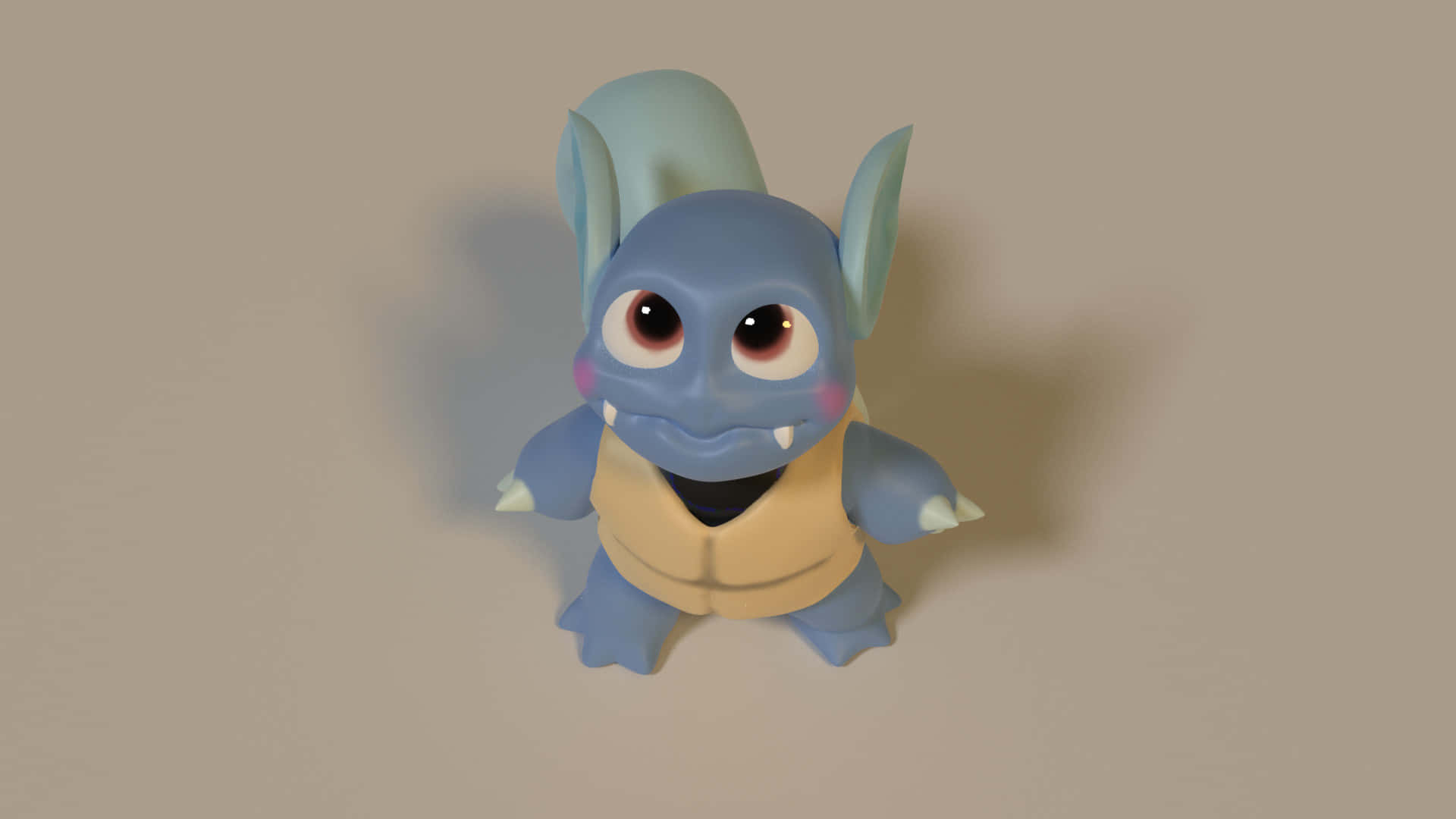 Wartortle Toy Figure Background