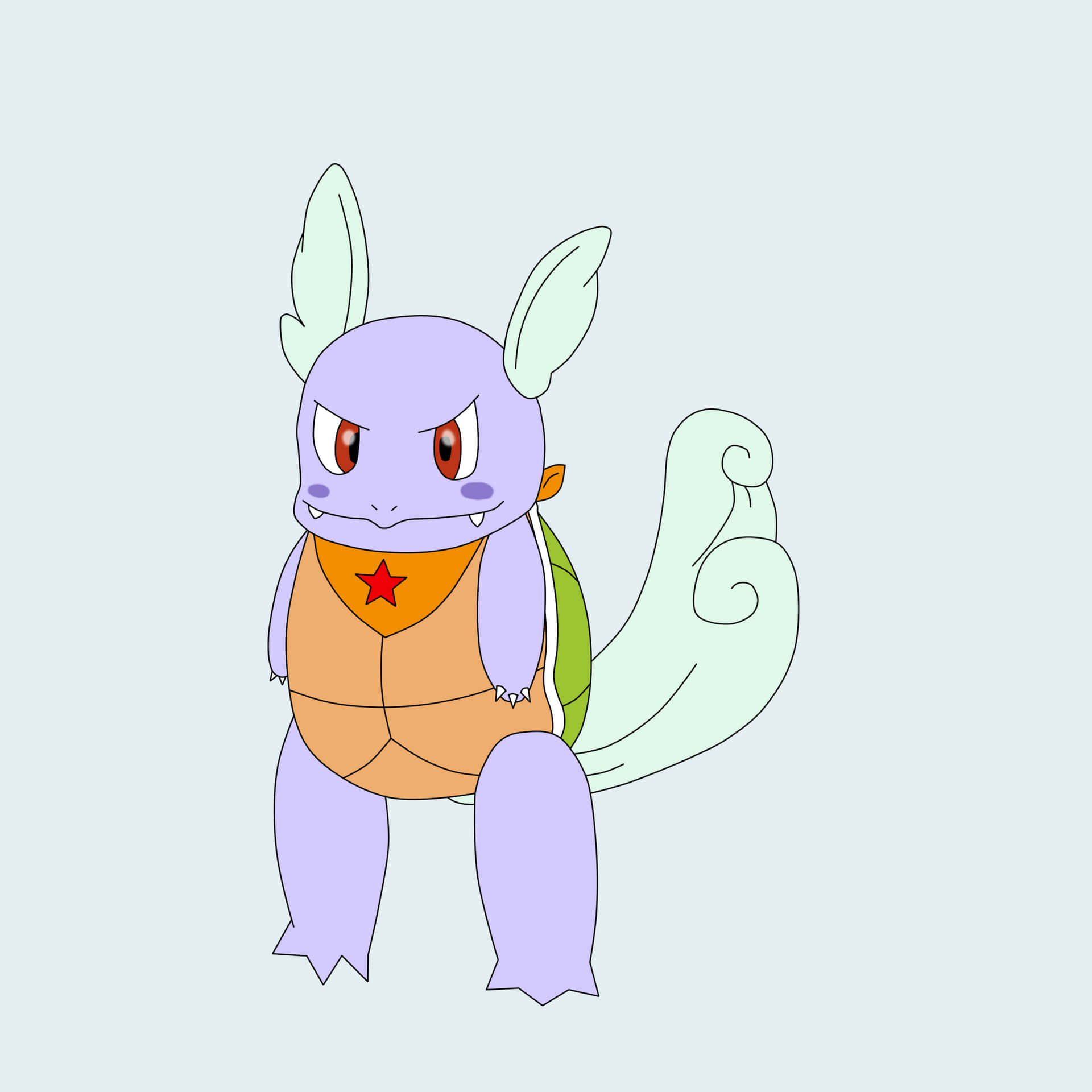 Wartortle Wearing A Scarf