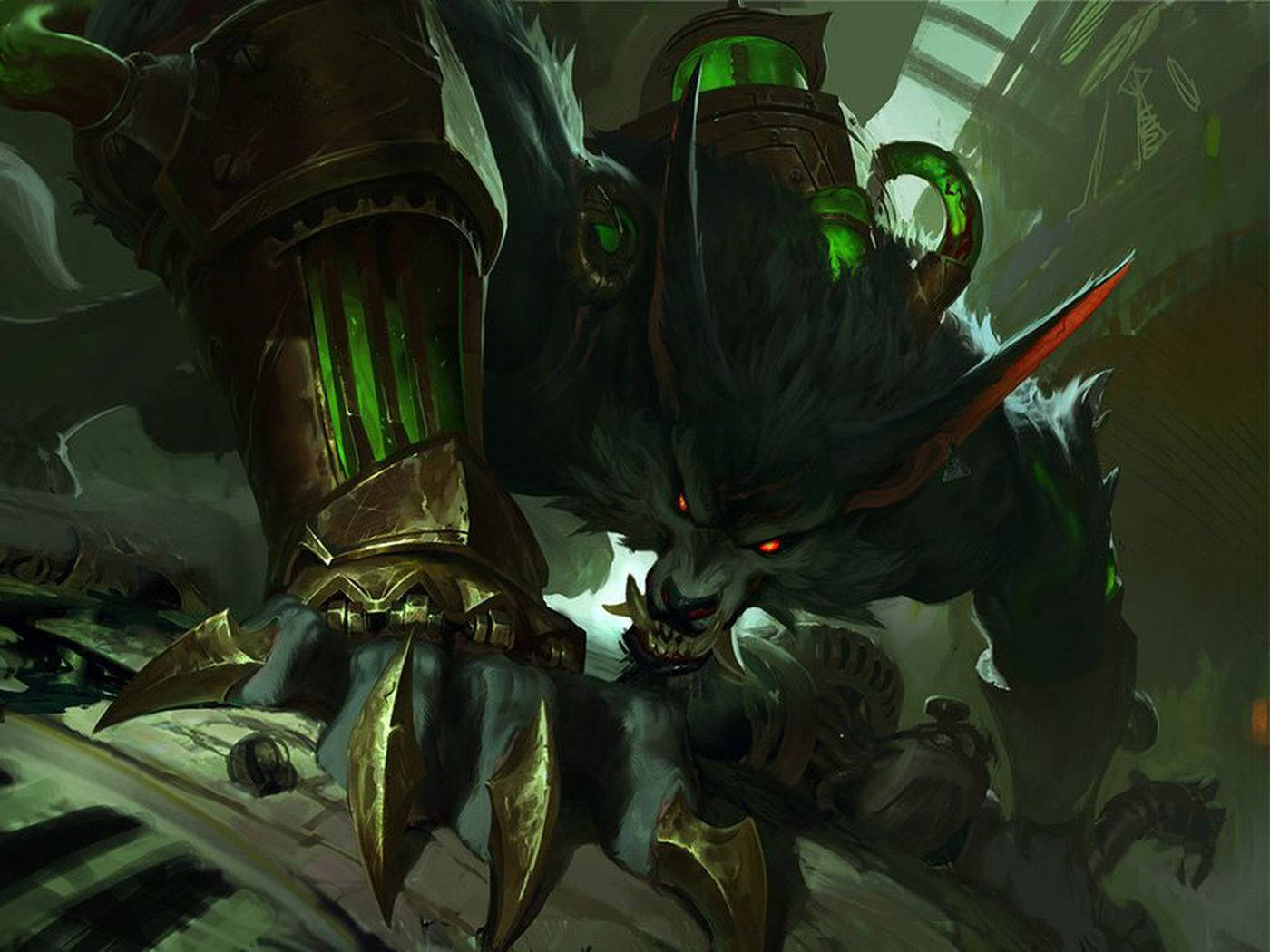 Warwick, The Uncaged Wrath Of The Slayer Of The Sands Background