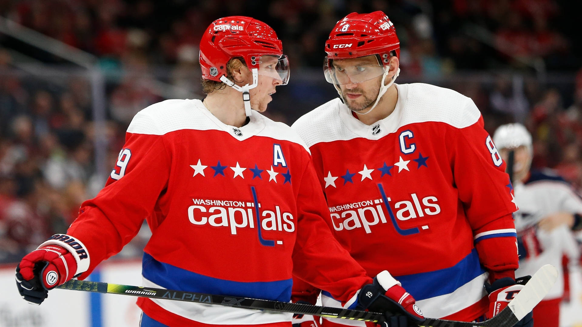 Washington Capitals Athlete Nicklas Backstrom And Ovechkin Background