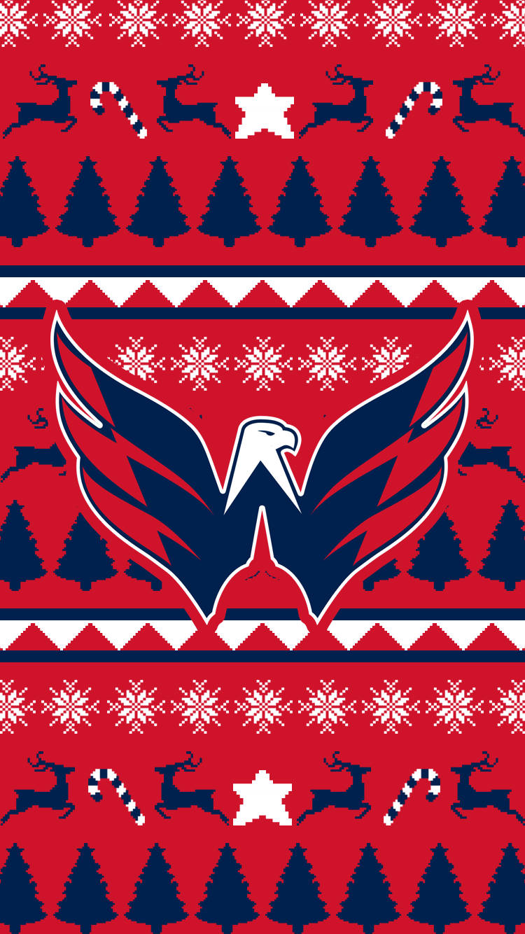 Washington Capitals Christmas Theme Background