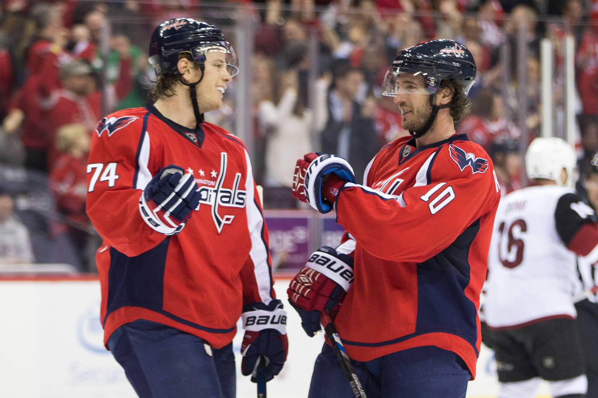 Washington Capitals John Carlson And Brett Connolly Background