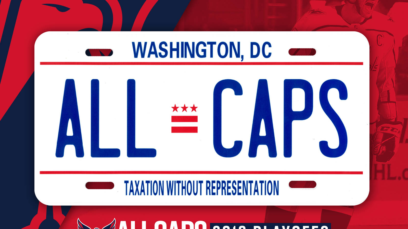 Washington Capitals License Plate