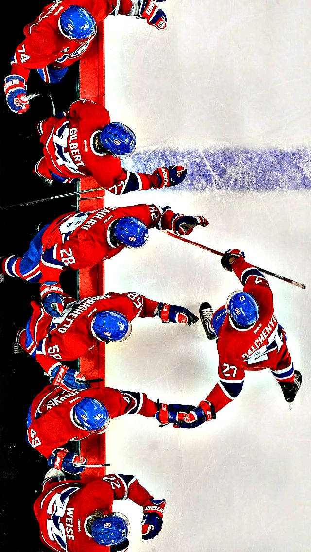 Washington Capitals On The Ice Rink