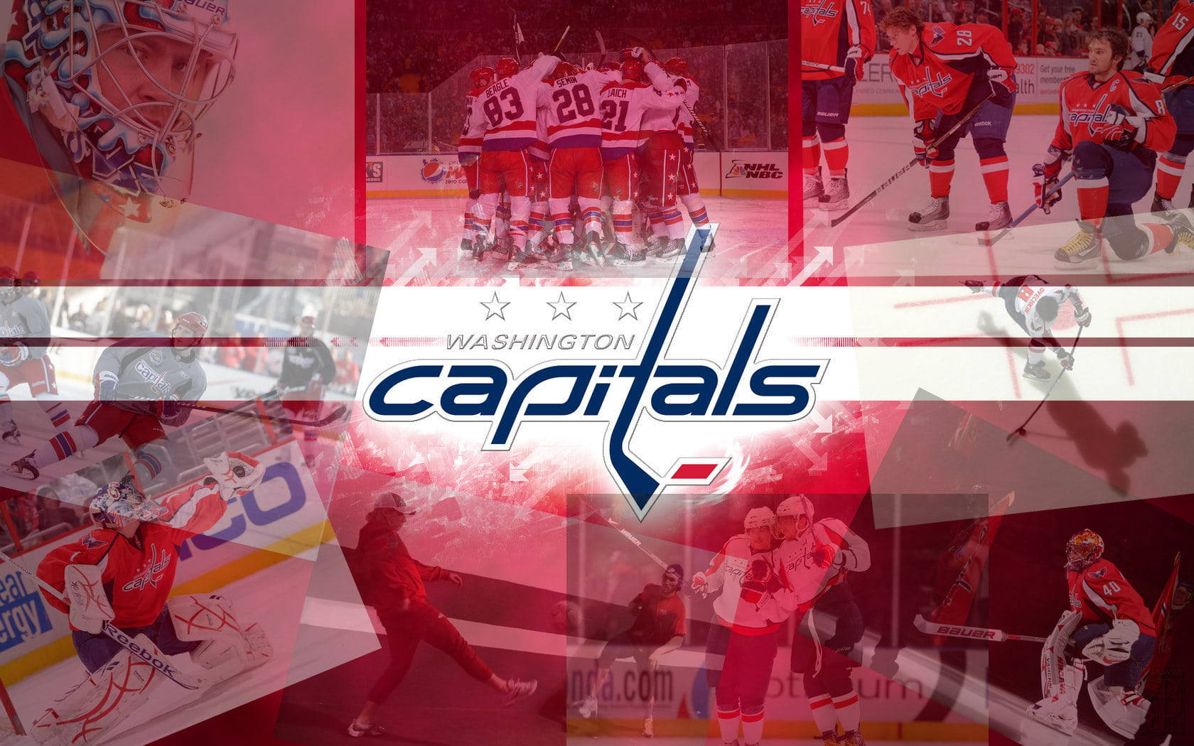 Washington Capitals Photo Collage Background