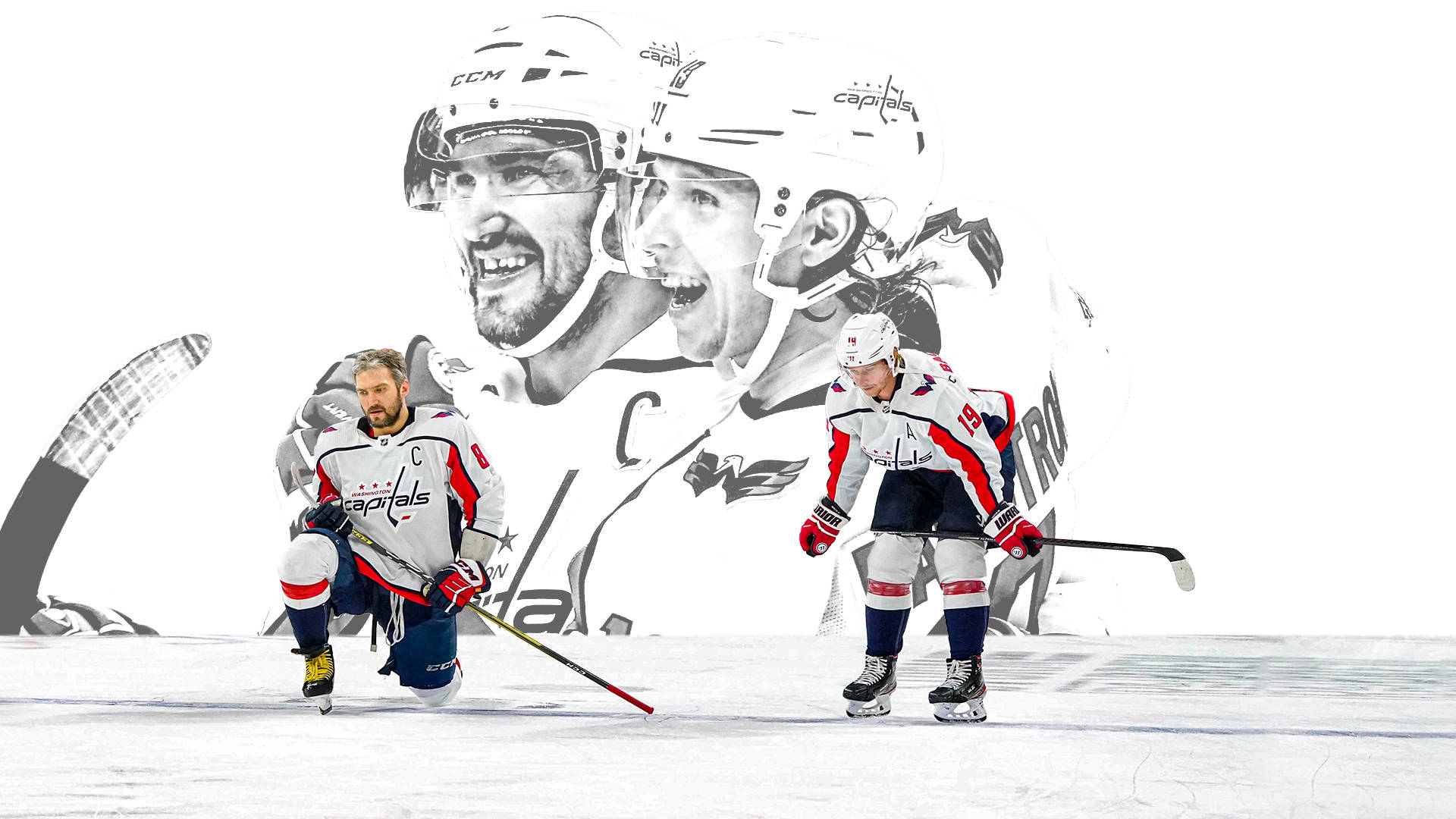 Washington Capitals Players Nicklas Backstrom And Alexander Ovechkin Background