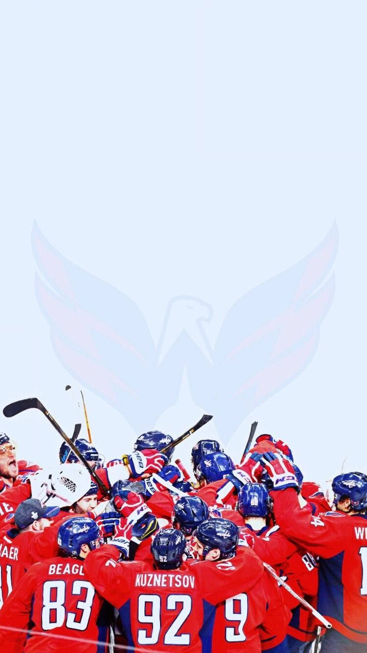 Washington Capitals Team Victory Background