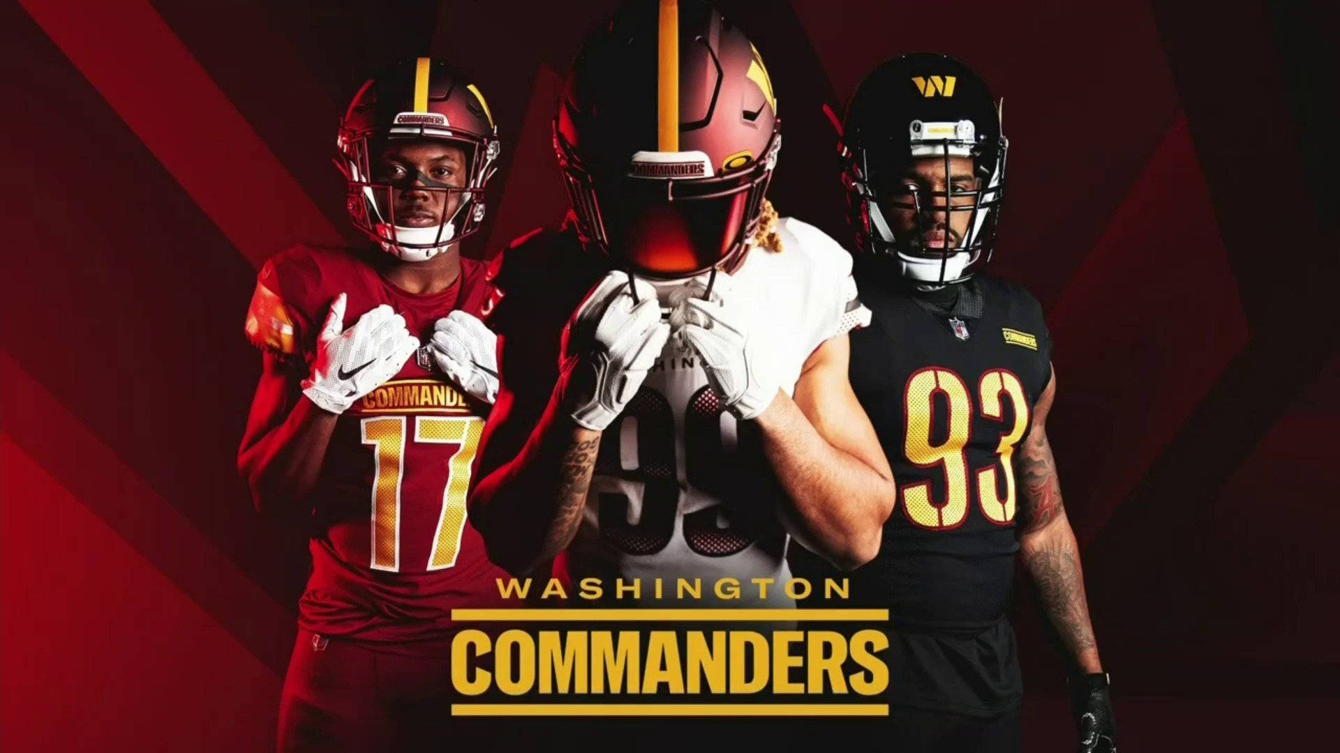 Washington Commanders American Football Players Background