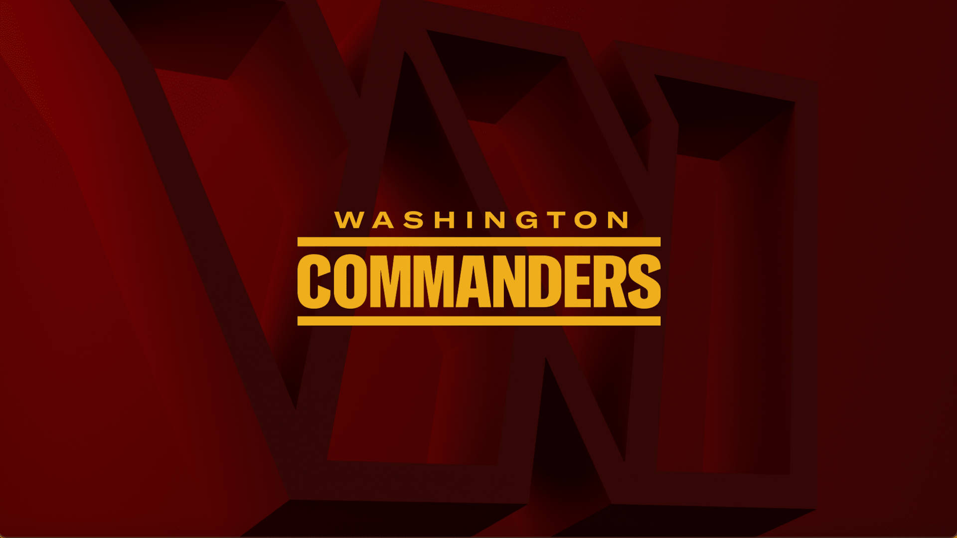 Washington Commanders Big Red Logo Background