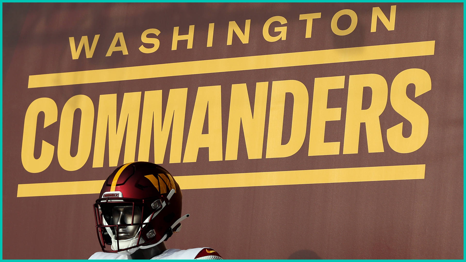 Washington Commanders Football Banner Background