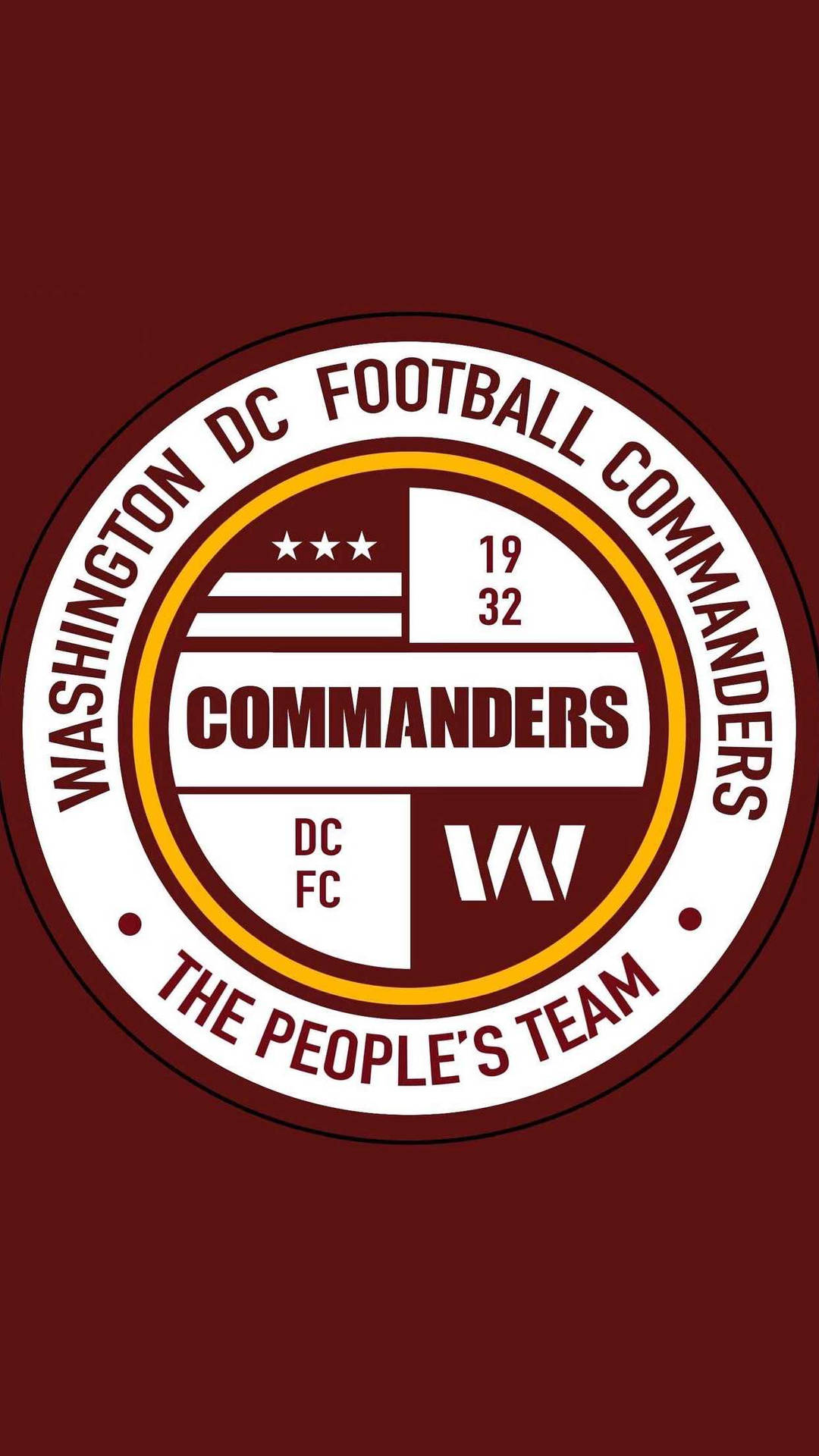 Washington Commanders Football Crest